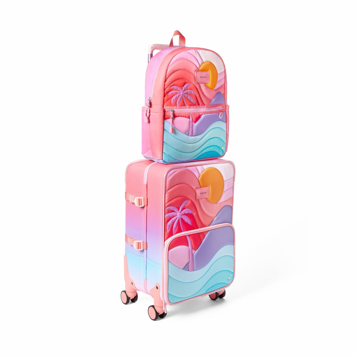 Logan Suitcase Nylon Puffer Sunset