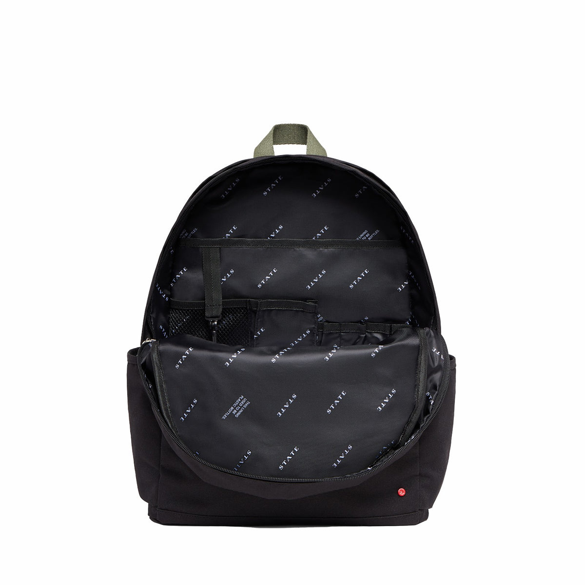 Kane Double Pocket Large Polyester Canvas Black
