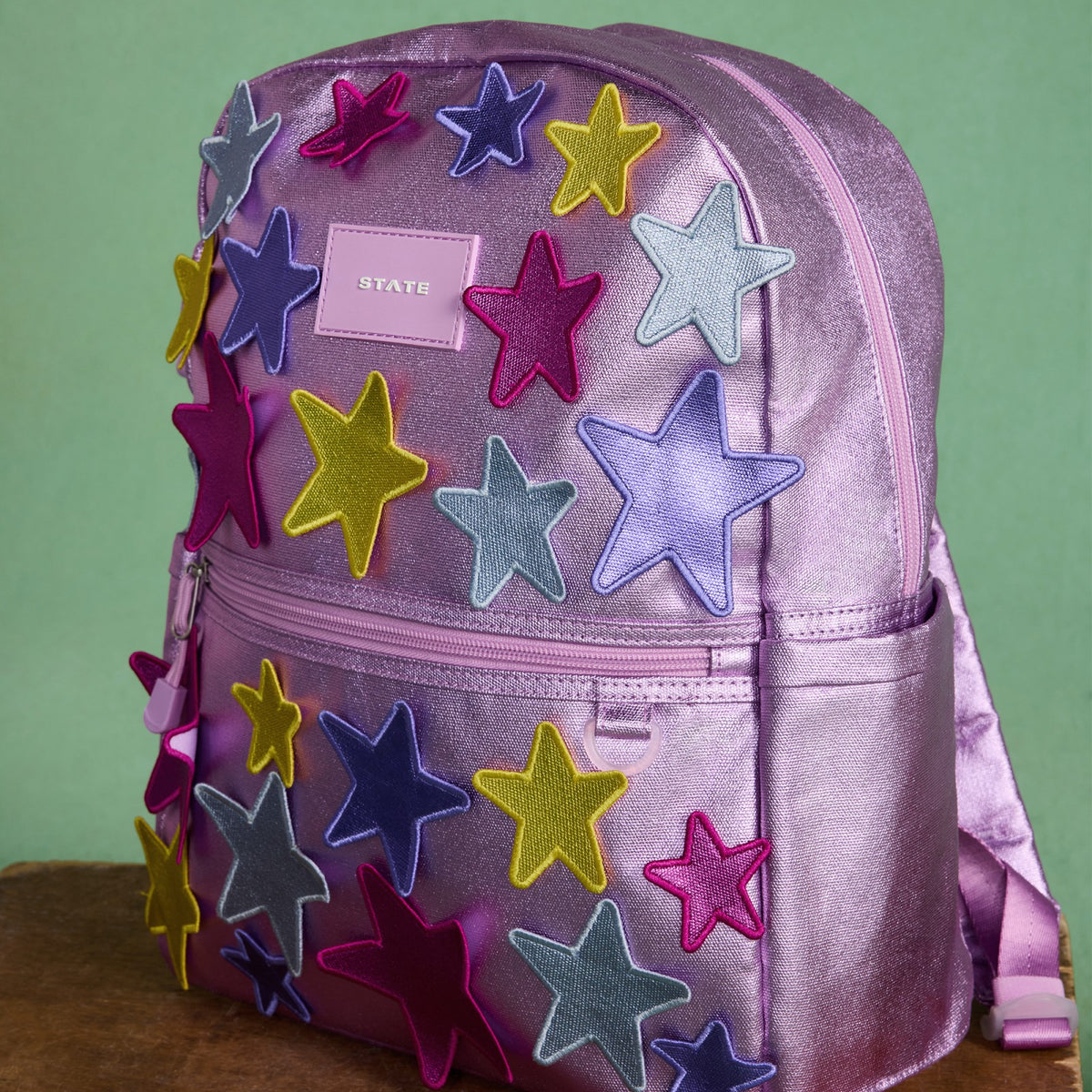 Kane Kids Backpack Metallic 3D Stars