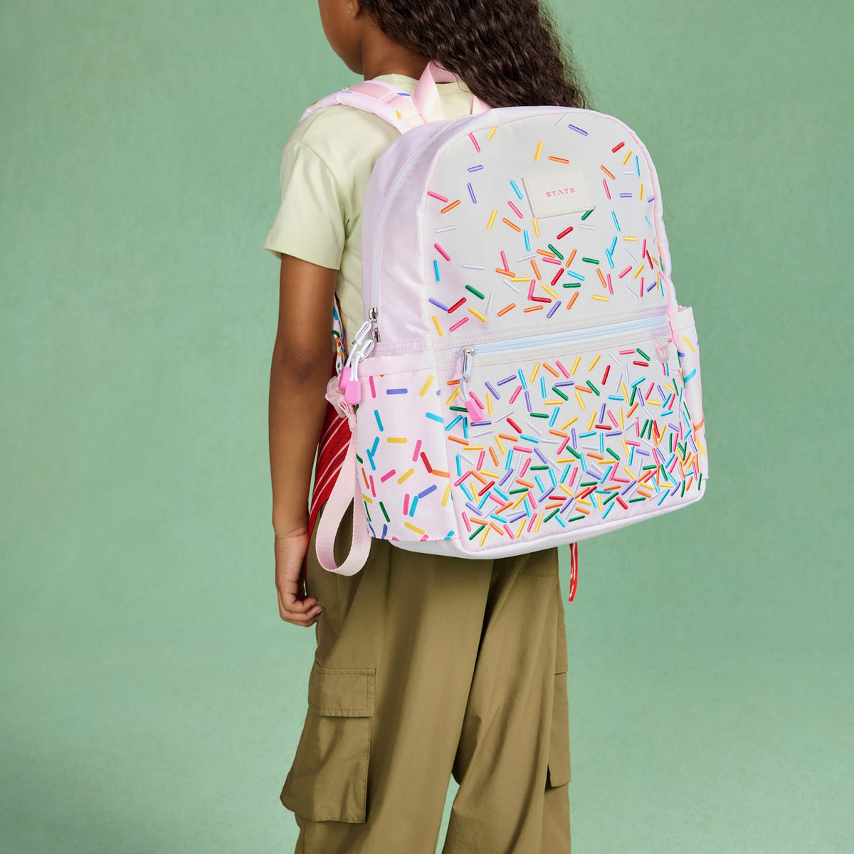 Kane Kids Backpack Polyester Canvas Rainbow Sprinkles