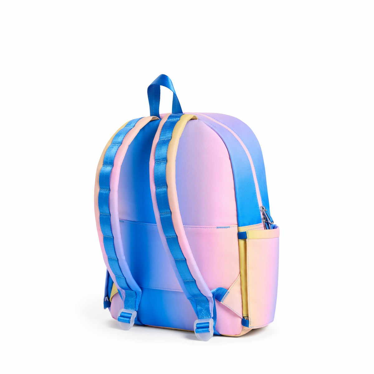 Kane Kids Backpack Polyester Canvas Blue/Pink/Yellow Gradient