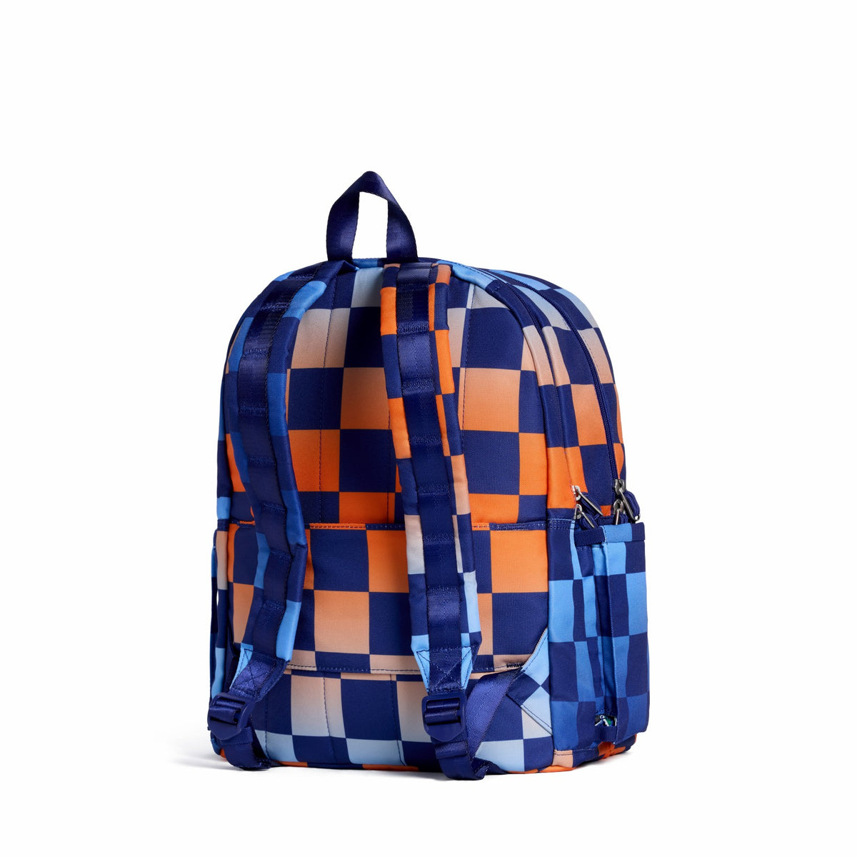 Kane Double Pocket Backpack Recycled Polycanvas Gradient Checkerboard