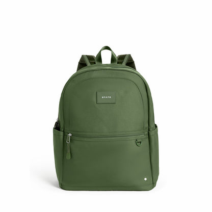 Kane Kids Large Backpack Recycled Poly Canvas Solids Olive