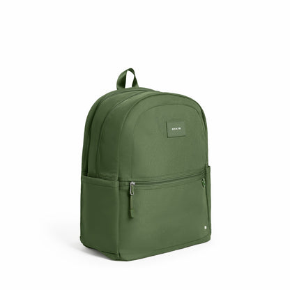 Kane Kids Large Backpack Recycled Poly Canvas Solids Olive