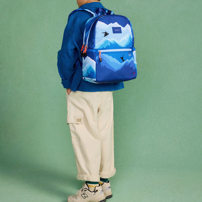 Kane Double Pocket Backpack Recycled Polycanvas Mountains