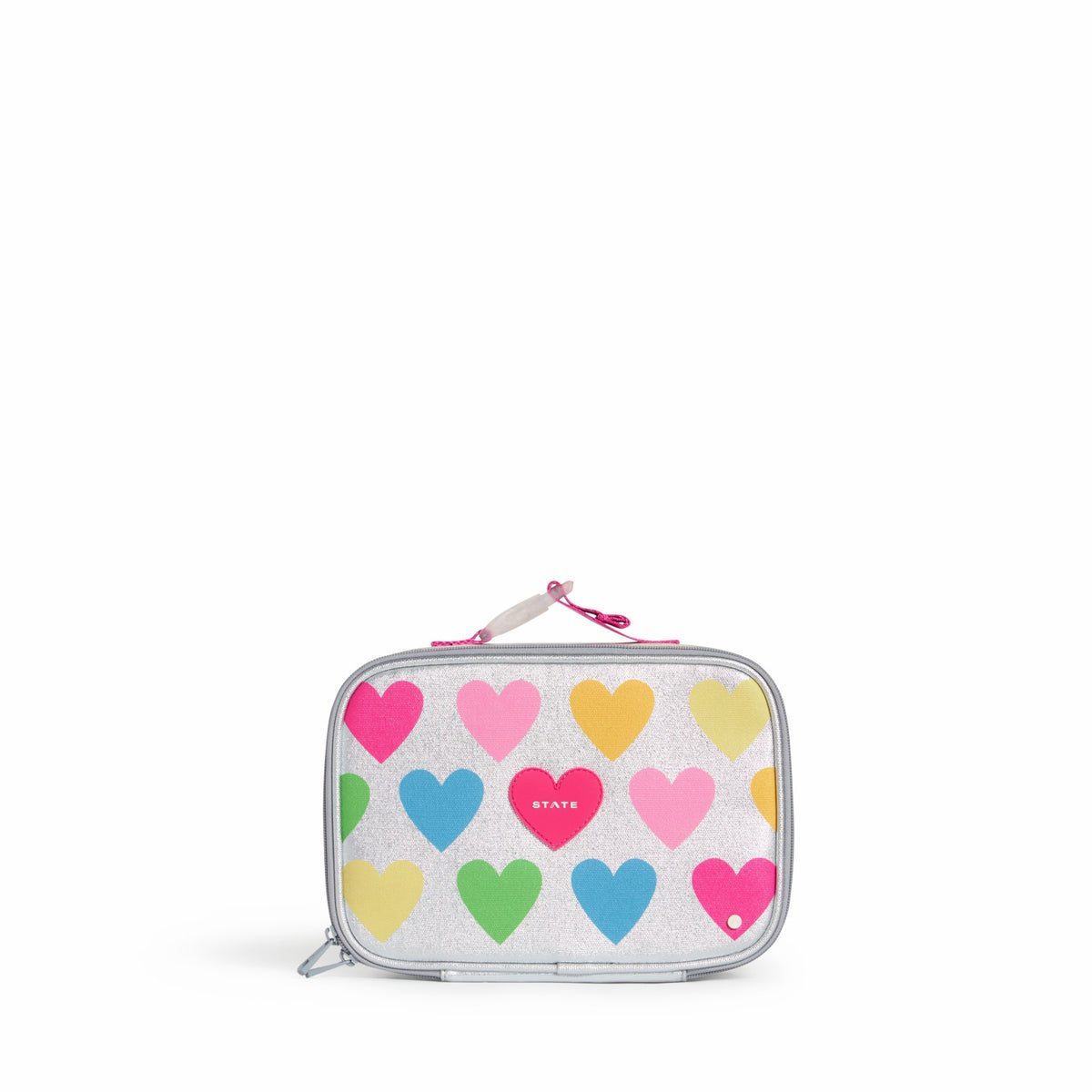 Rodgers Lunch Box Metallic Happy Fuzzy Hearts
