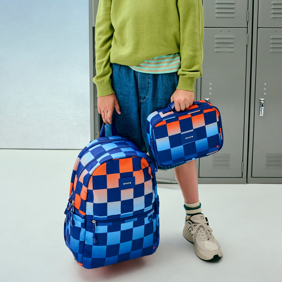 Rodgers Lunch Box Recycled Poly Canvas Gradient Checkerboard
