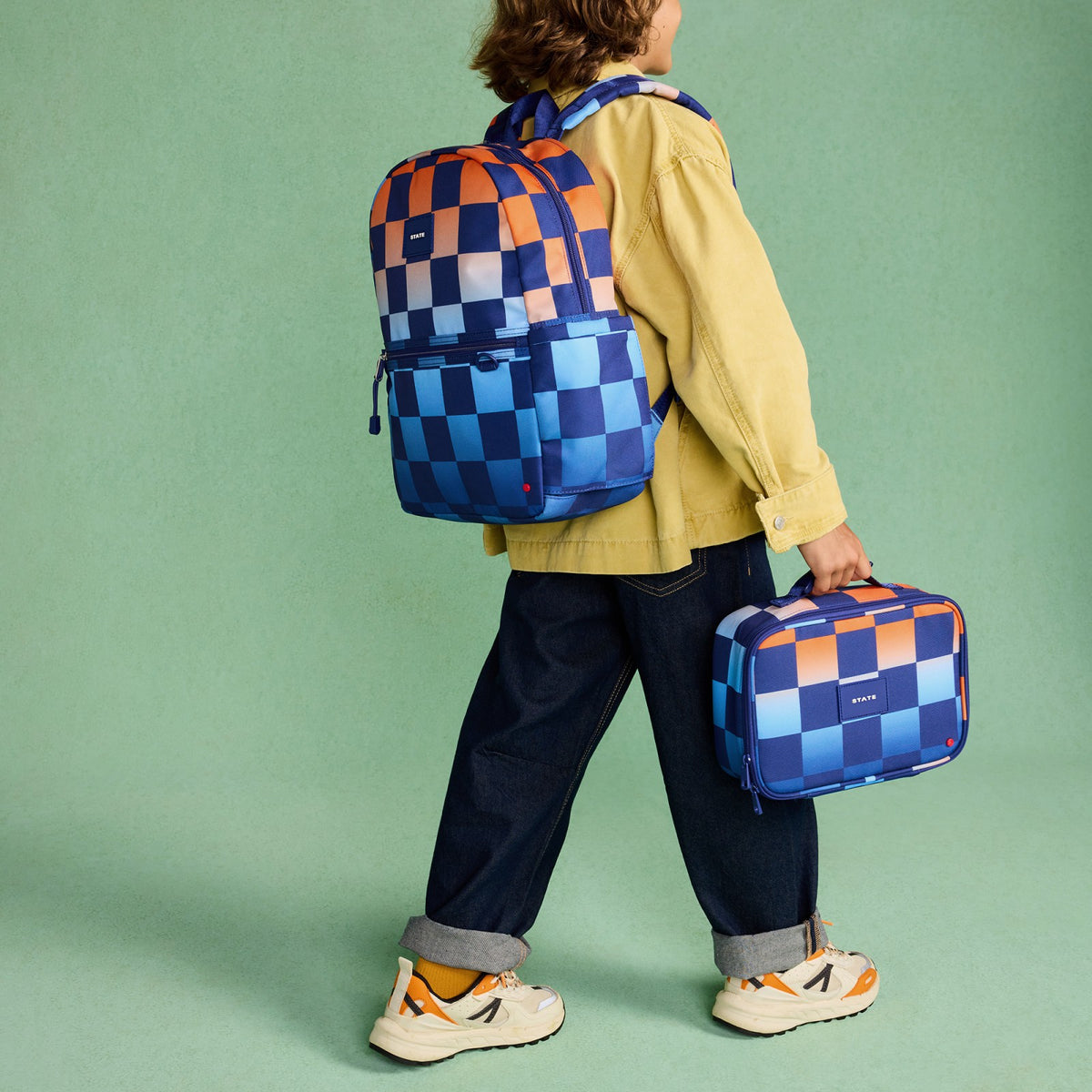 Rodgers Lunch Box Recycled Poly Canvas Gradient Checkerboard