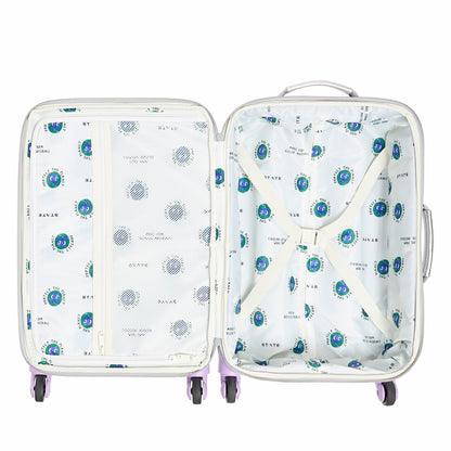Logan Suitcase Metallic Patchwork Hearts