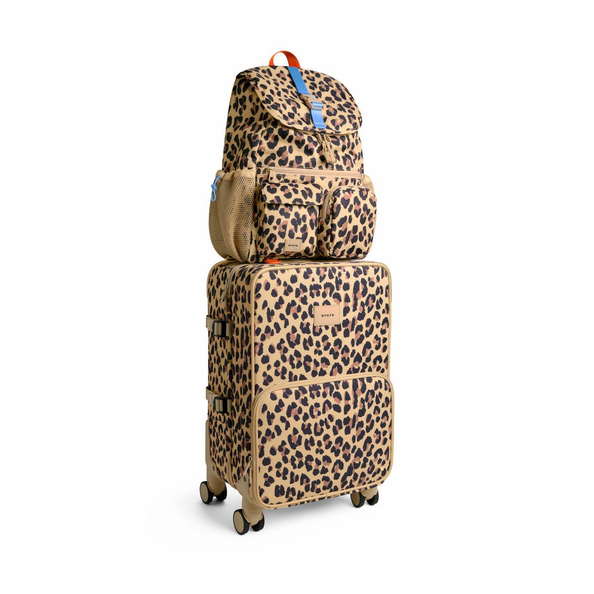 Logan Carry-On Suitcase Leopard
