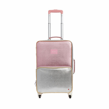 Logan Suitcase Metallic Pink/Silver