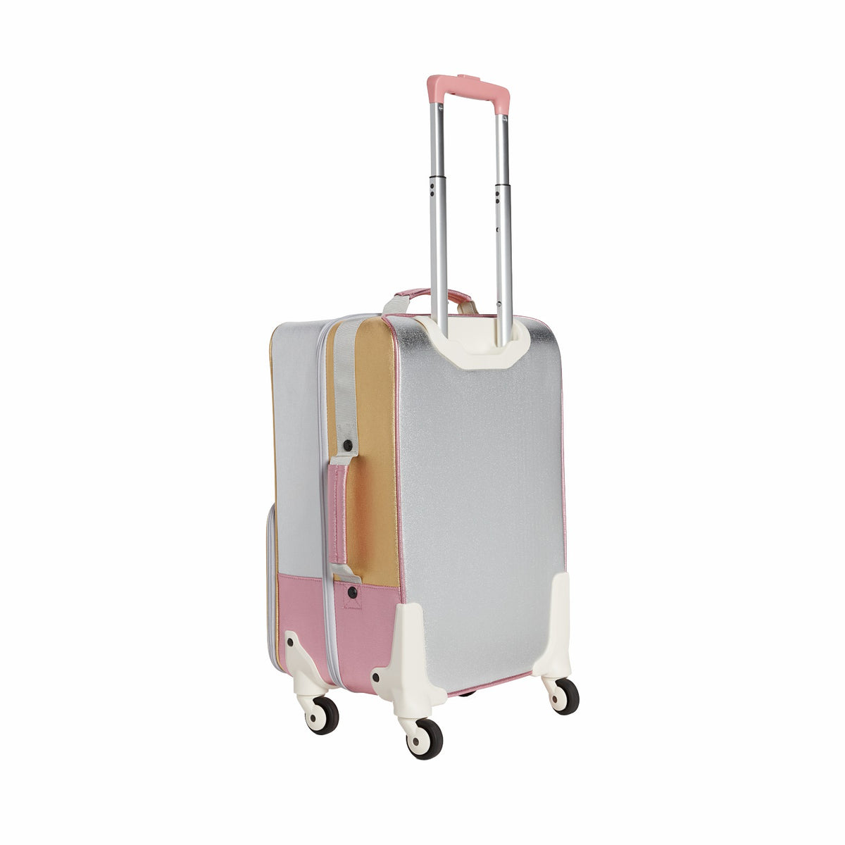 Logan Suitcase Metallic Pink/Silver