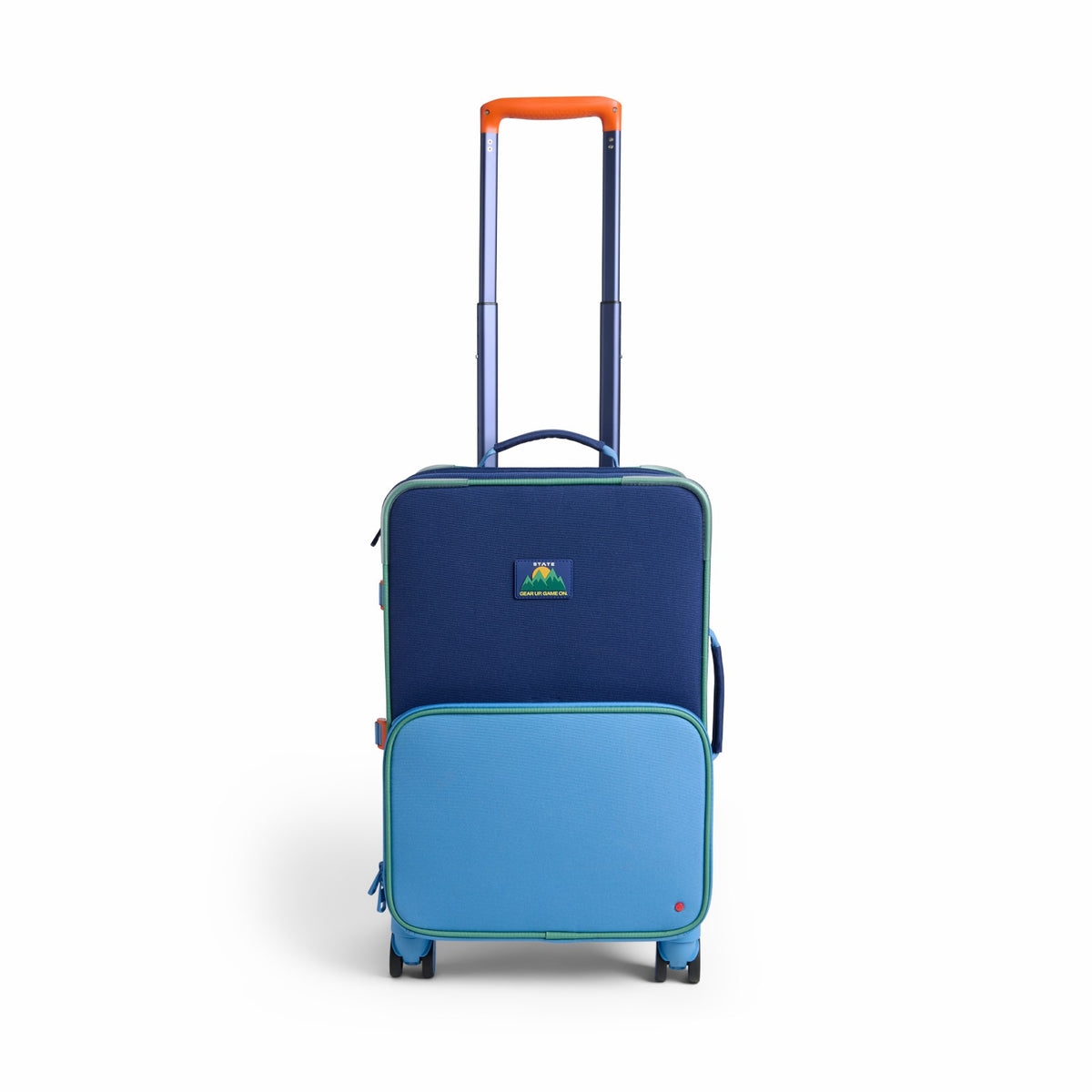 Logan Carry-On Suitcase Blue Green Orange