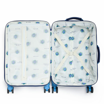 Logan Carry-On Suitcase Blue Green Orange