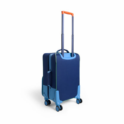 Logan Carry-On Suitcase Blue Green Orange