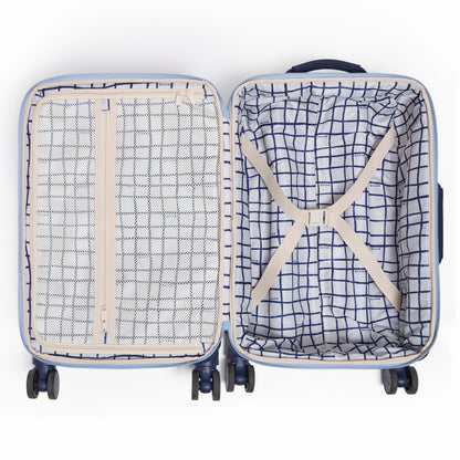 Logan Suitcase Polyester Canvas Navy