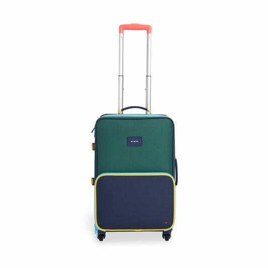 Logan Suitcase Color Block Green/Navy