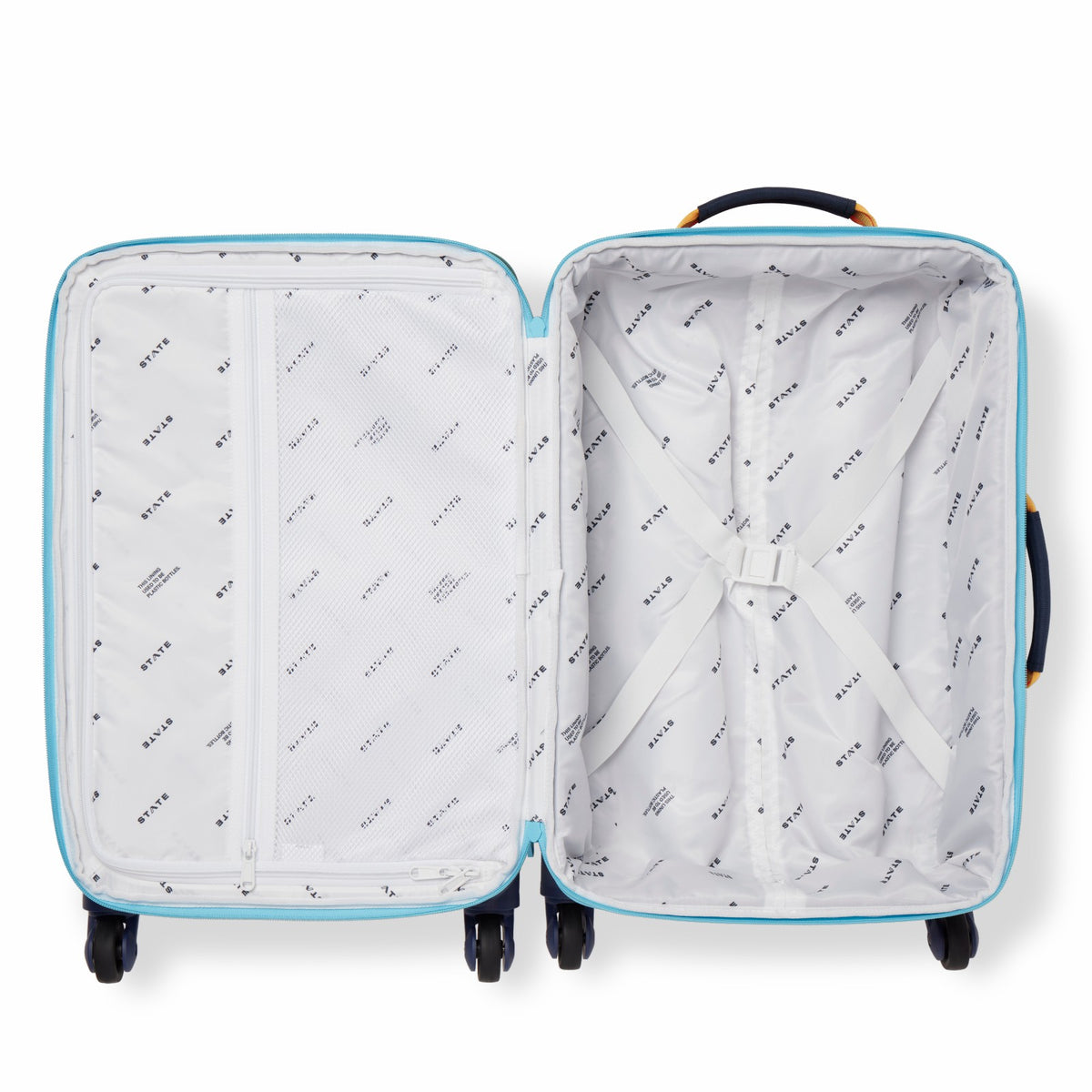 Logan Suitcase Color Block Green/Navy