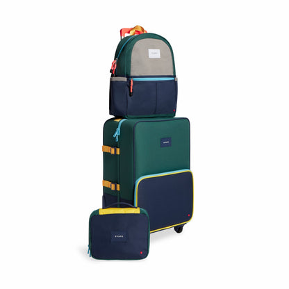Logan Suitcase Color Block Green/Navy