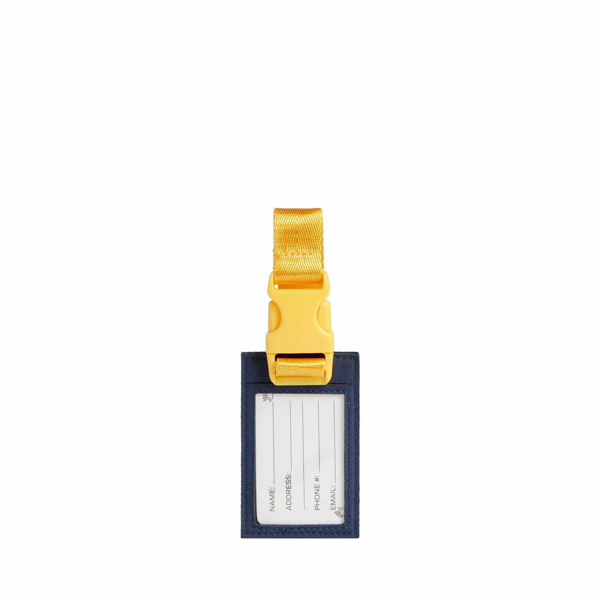 Logan Luggage Tag Polyester Canvas Green/Navy