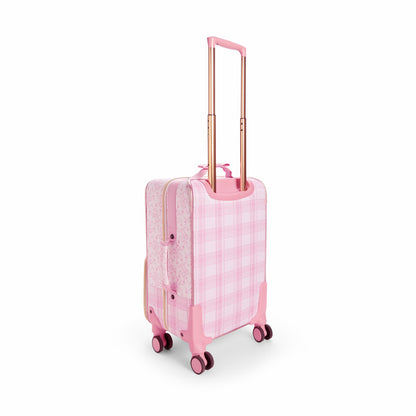 STATE x LoveShack Fancy Logan Carry-On Suitcase Polyester Canvas Pink Vanilla