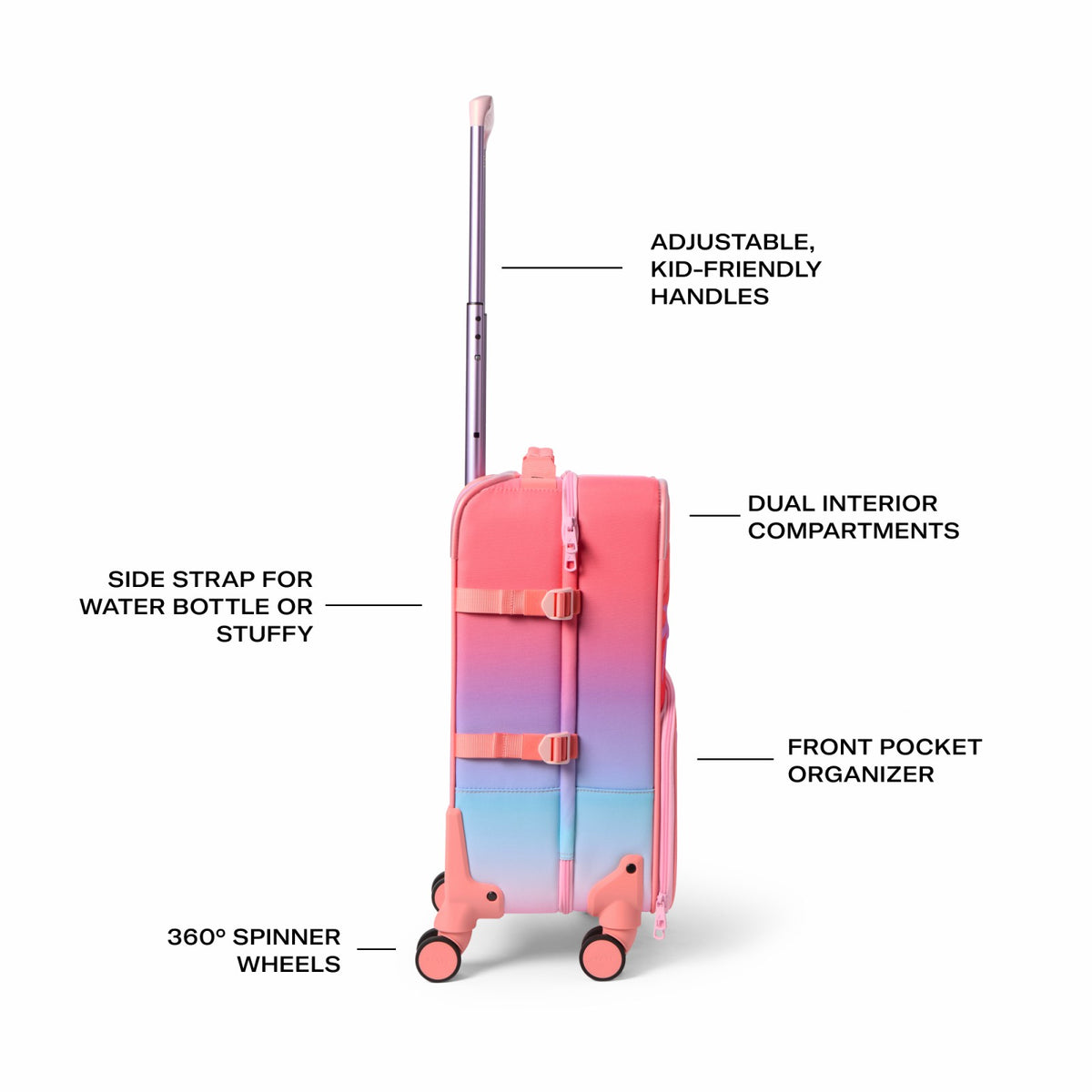 Logan Suitcase Nylon Puffer Sunset