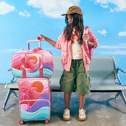 Logan Suitcase Nylon Puffer Sunset