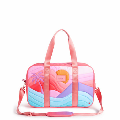 Rockaway Duffle Printed Nylon Puffer Sunset