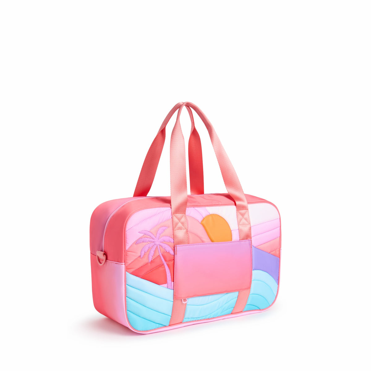 Rockaway Duffle Printed Nylon Puffer Sunset