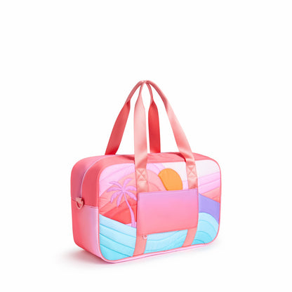Rockaway Duffle Printed Nylon Puffer Sunset