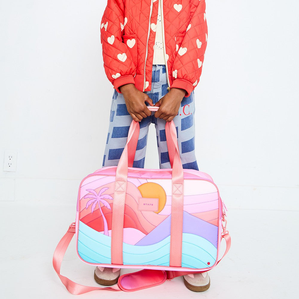 Rockaway Duffle Printed Nylon Puffer Sunset
