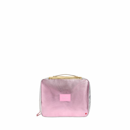 Bensen Toiletry Kit Large Metallic Pink/Silver