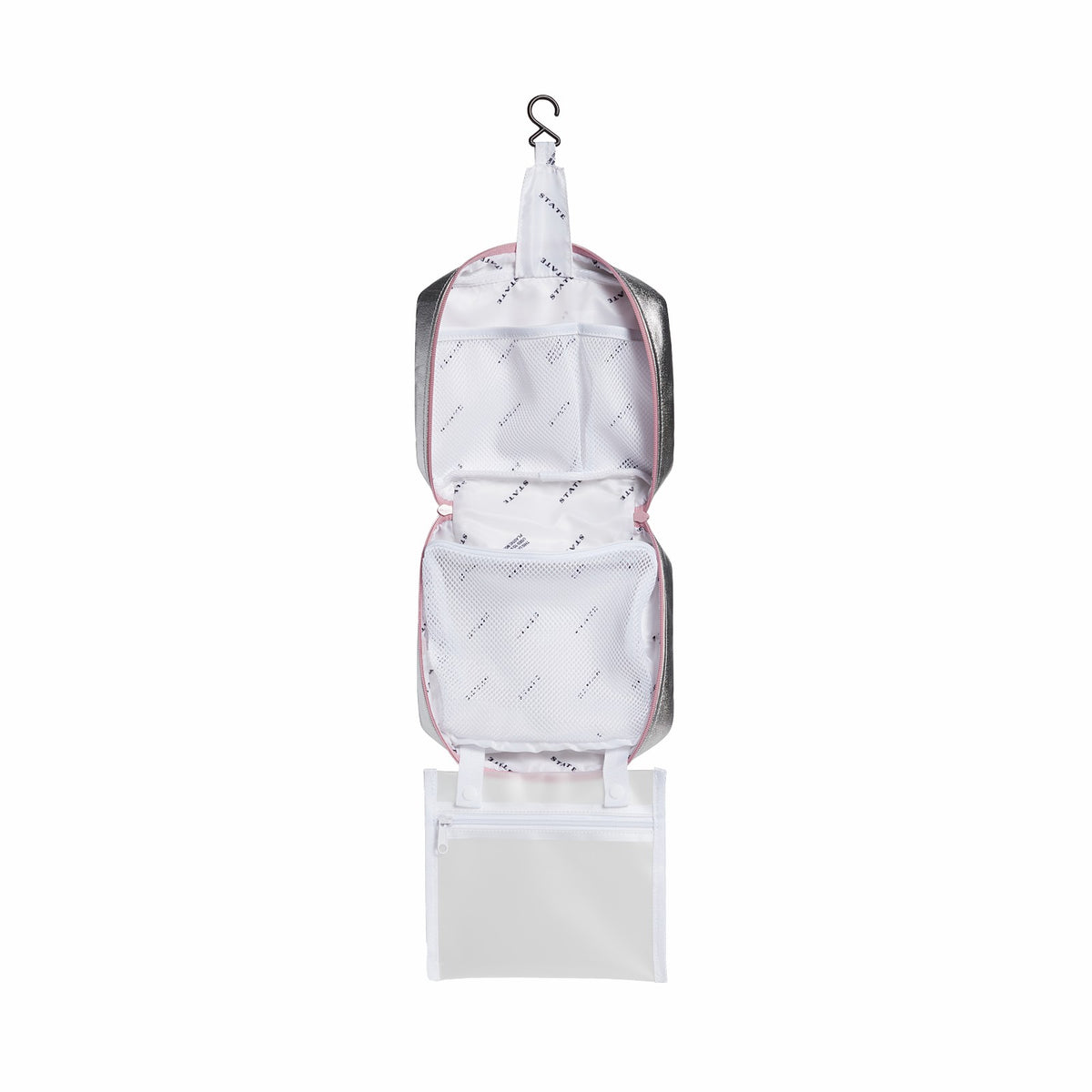 Bensen Toiletry Kit Metallic Pink/Silver