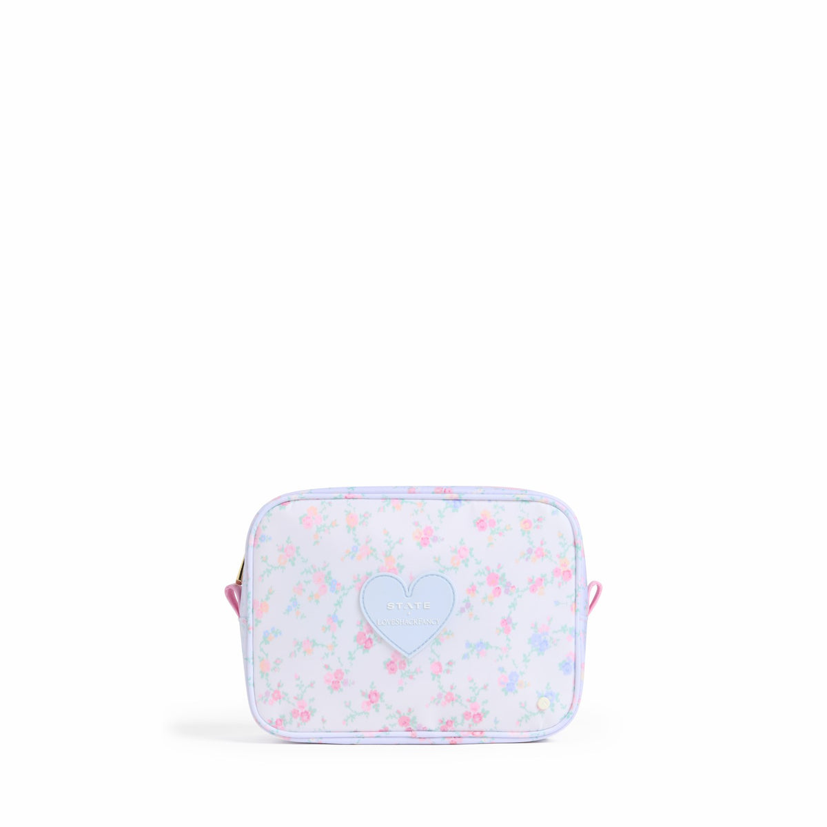 STATE x LoveShackFancy Travel Pouch Set Nylon Confetti Bloom / Wildflower Blue