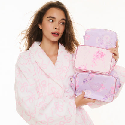 STATE x LoveShackFancy Travel Pouch Set Nylon Confetti Bloom / Wildflower Blue