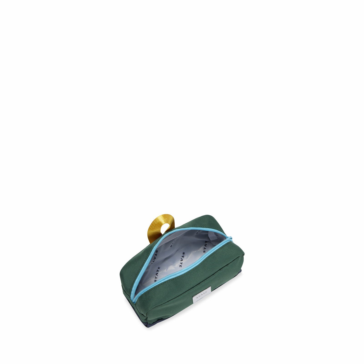 Clinton Pencil Case Color Block Green/Navy