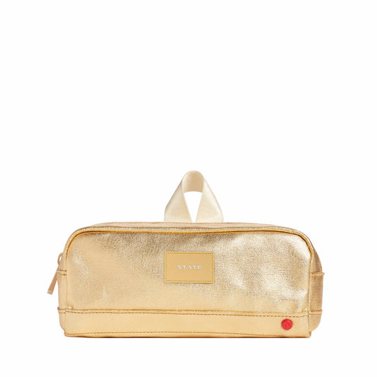 Clinton Pencil Case Metallic Gold