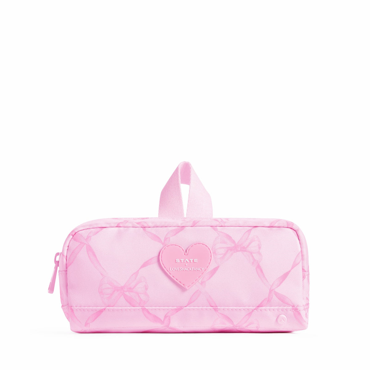 STATE x Loveshack Fancy Clinton Pencil Case Polycanvas Pink Peppermint