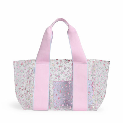 STATE x LoveShackFancy Wellington Cabana Tote TPU Wildflower Blue