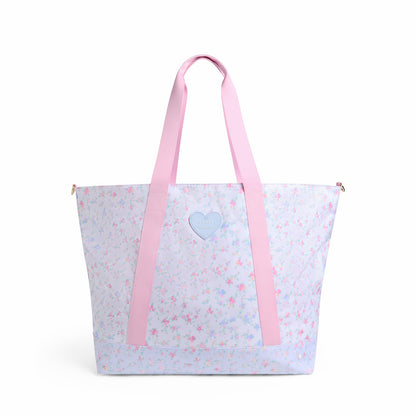 STATE x LoveShack Fancy Graham XL Tote Confetti Bloom / Wildflower Blue