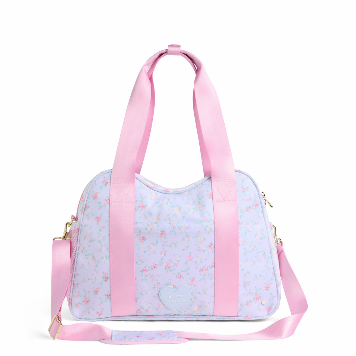 STATE x LoveShackFancy Bella Diaper Tote Confetti Bloom / Wildflower Blue