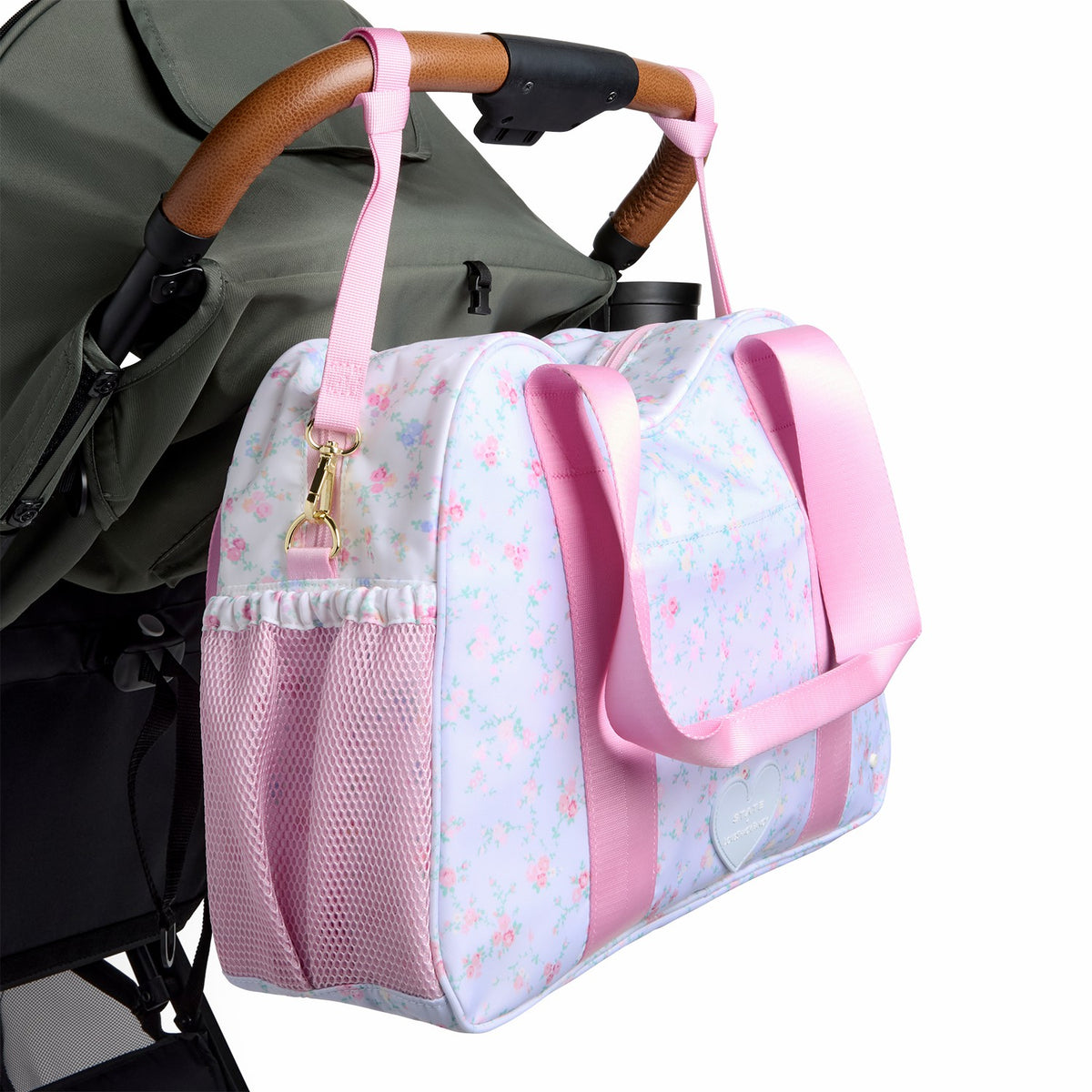 STATE x LoveShackFancy Bella Diaper Tote Confetti Bloom / Wildflower Blue
