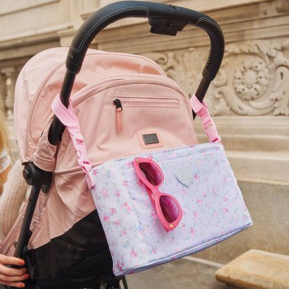 STATE x LoveShackFancy Stroller Organizer Nylon Confetti Bloom / Wildflower Blue