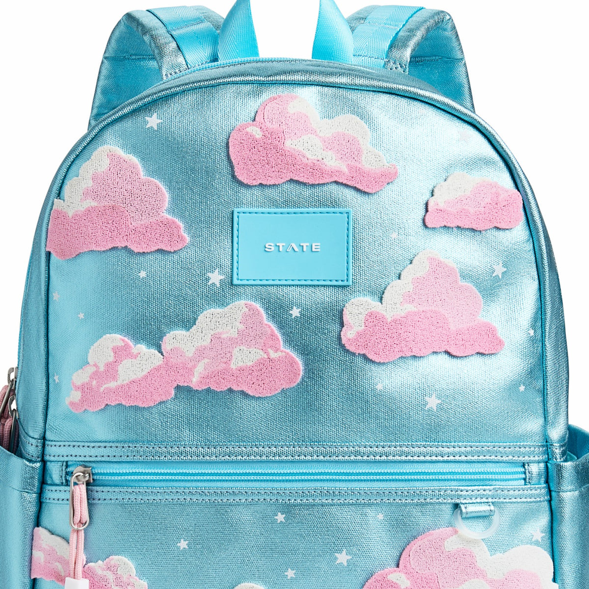 Kane Double Pocket Backpack Metallic Clouds