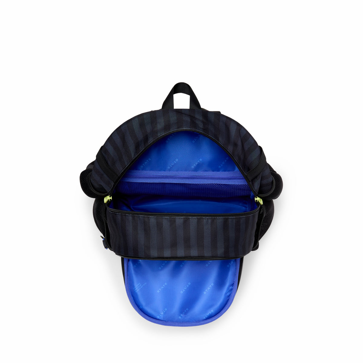 Shea Baseball Backpack Black Grey Striped