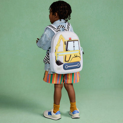 Kane Kids Mini Backpack Nylon Puffer Construction Truck