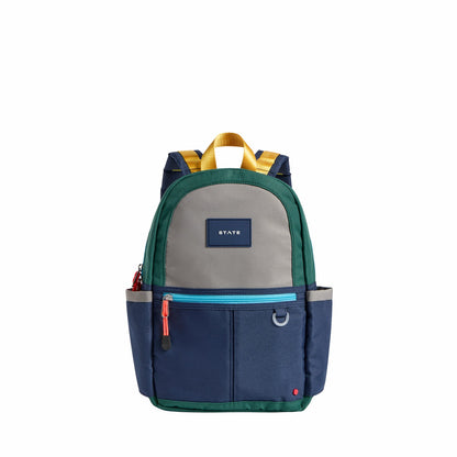Kane Kids Mini Travel Backpack Color Block Green/Navy