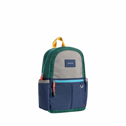 Kane Kids Mini Travel Backpack Color Block Green/Navy
