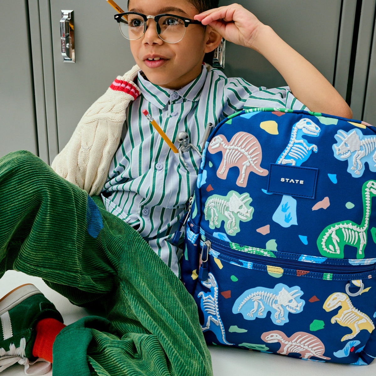 Kane Kids Travel Backpack Dino Fossil