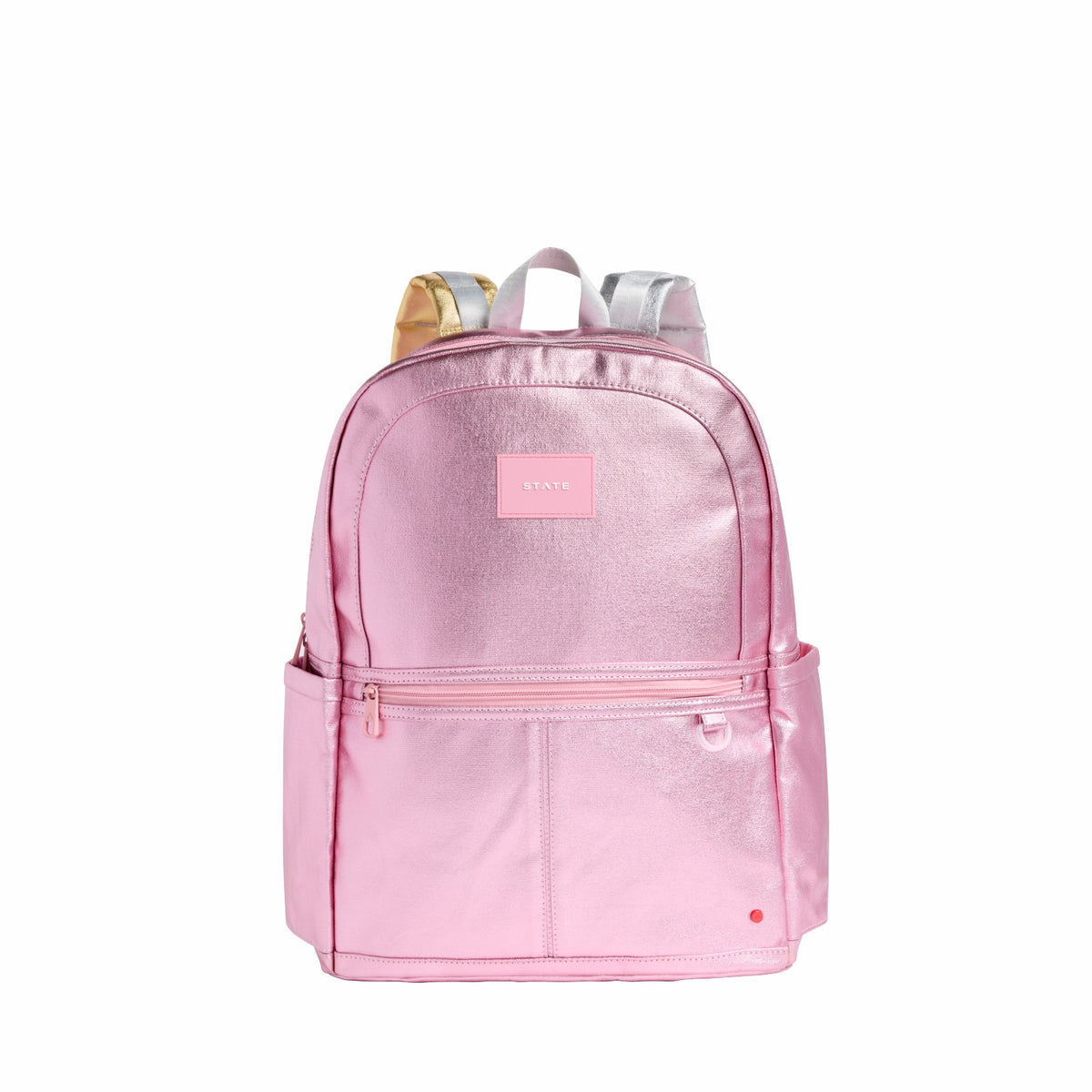 Kane Kids Large Backpack Metallic Pink/Silver
